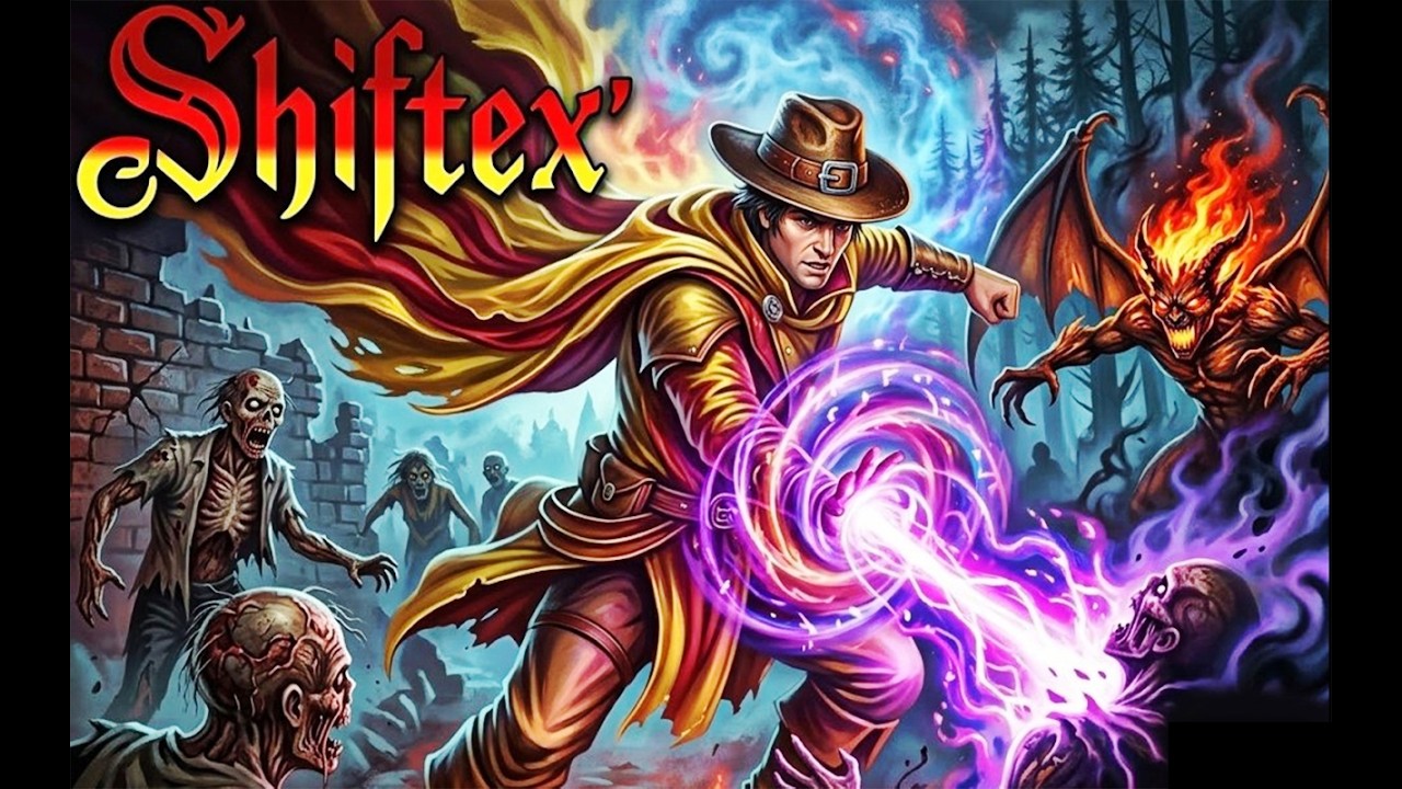 SHIFTEX (2026) - 48K ZX Spectrum game! Gameplay! - DVDfeverGames