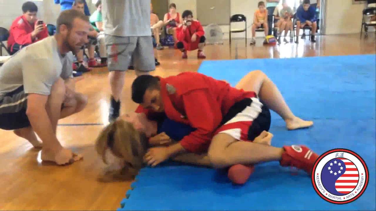 2014 Wolverine Freestyle SAMBO Challenge - Diego (Red) VS Jessica Kooienga (Blue)