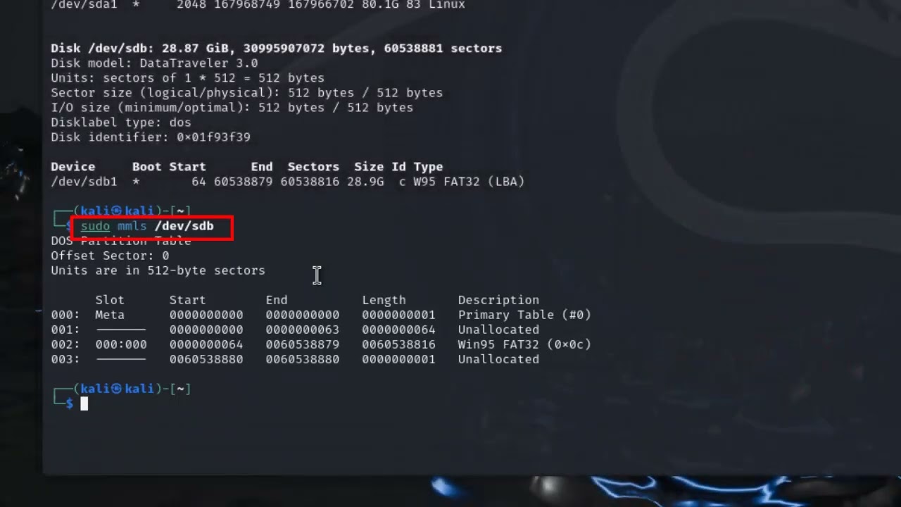 Adquisición forense con DD Kali-Linux