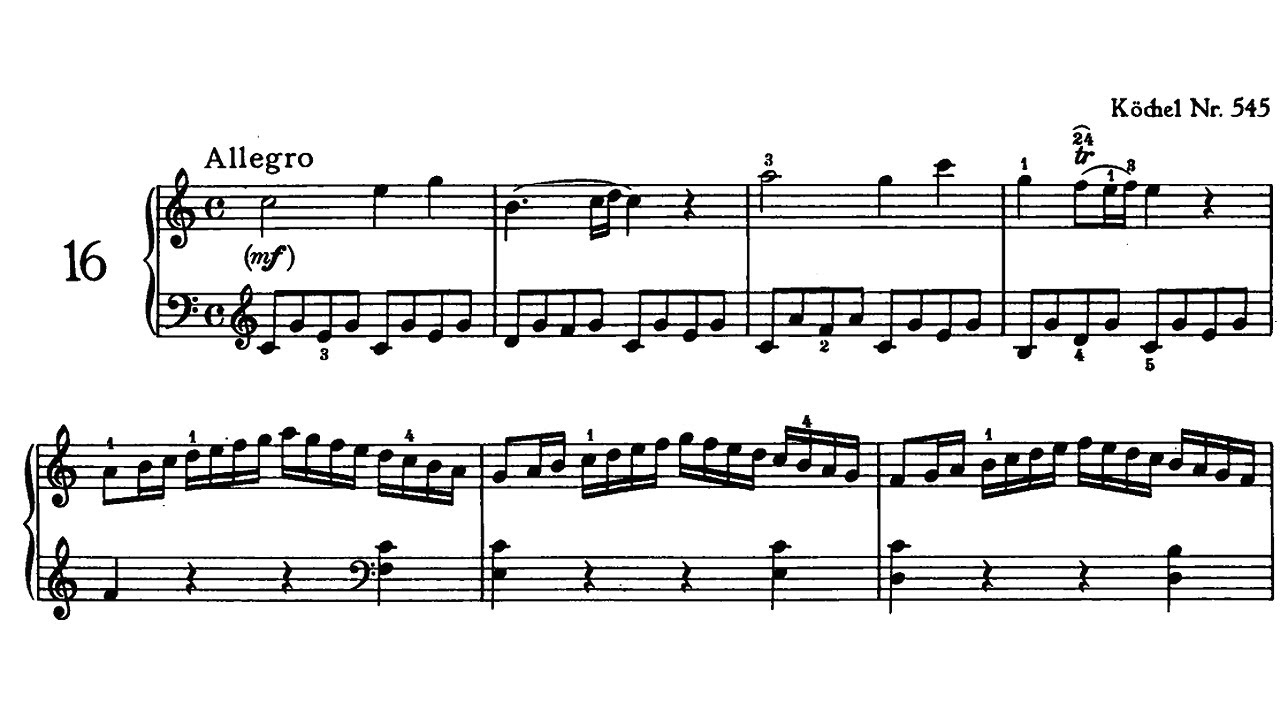 Mozart: Piano Sonata No. 16 in C major KV 545 - Christoph Eschenbach, 1970 - DG 2561 073