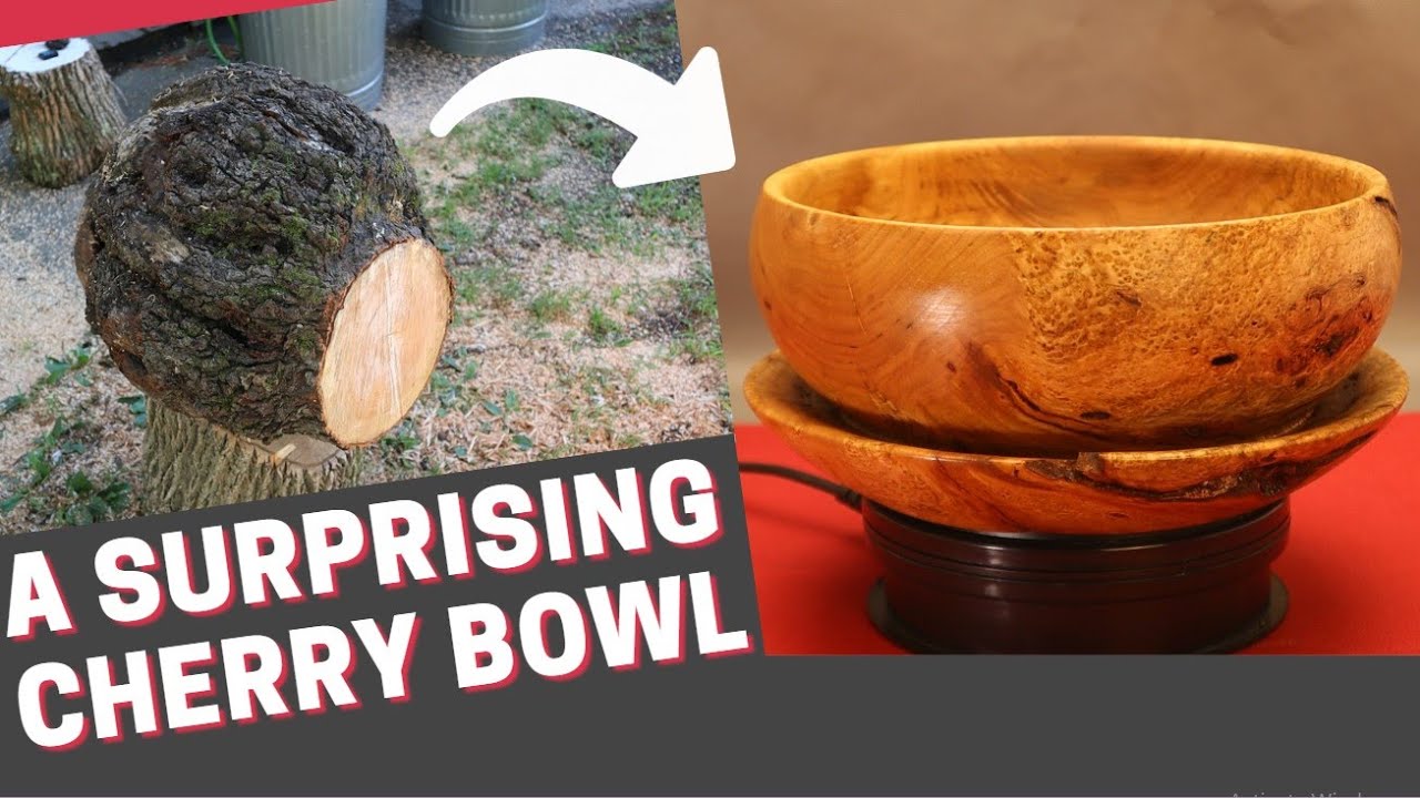 Woodturning: A Surprising Cherry Burl Bowl 🍒