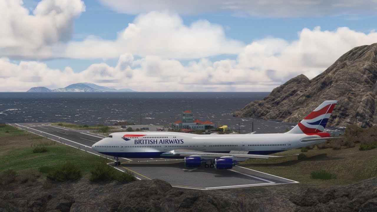 The Great Vertical Takeoff Boeing 747 British Airways From Tiny Runway