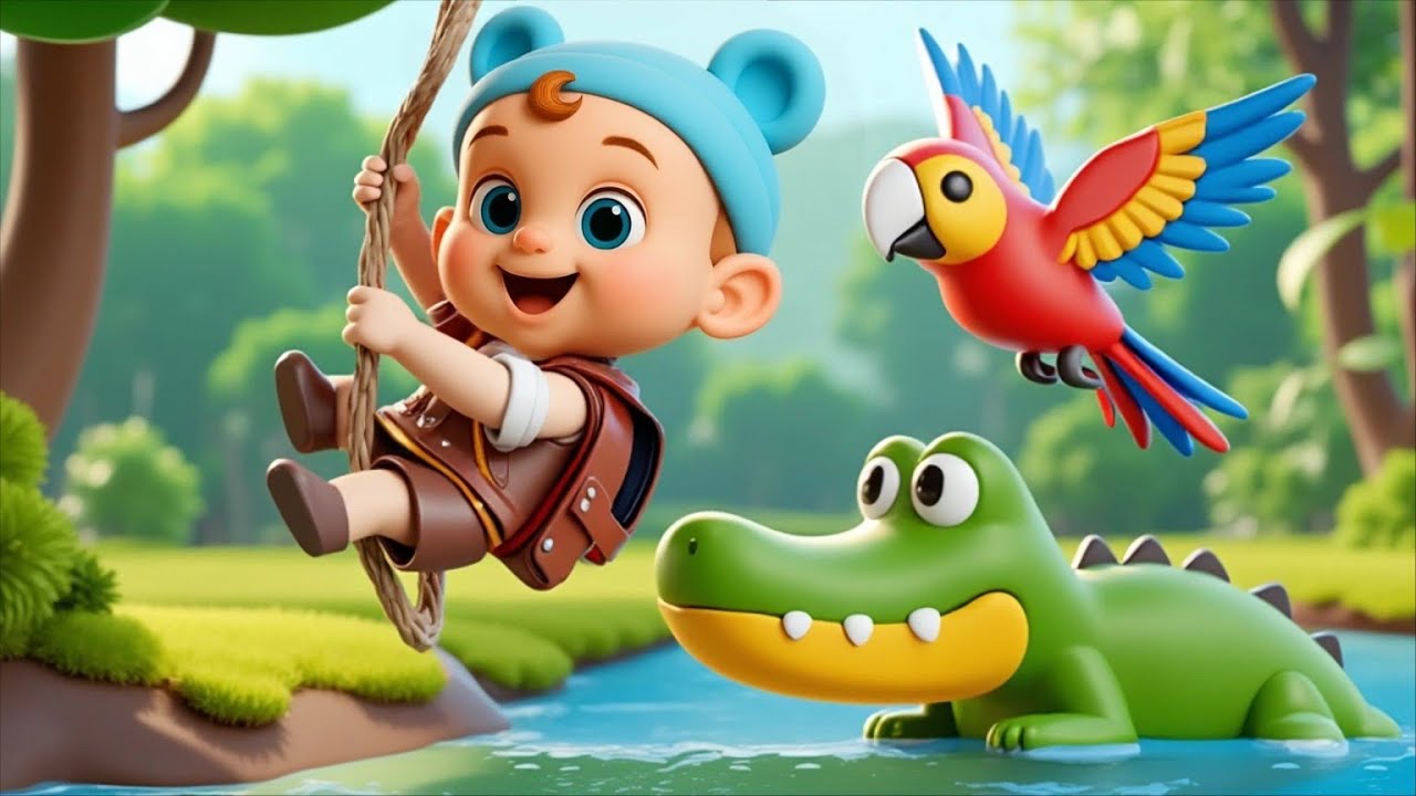 Jungle Safari  Animal Songs | Lala Loops Cartoon Nursery Rhymes & Kids Songs
