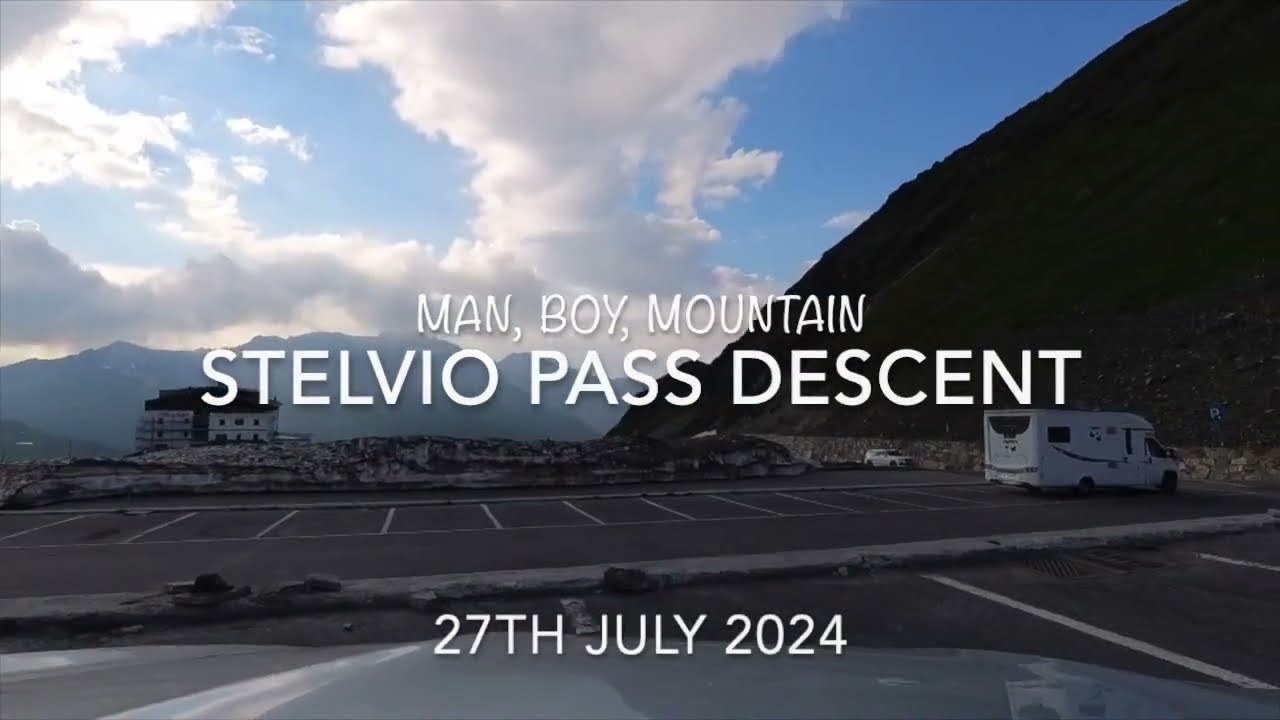 Stelvio Pass descent   HD 720p