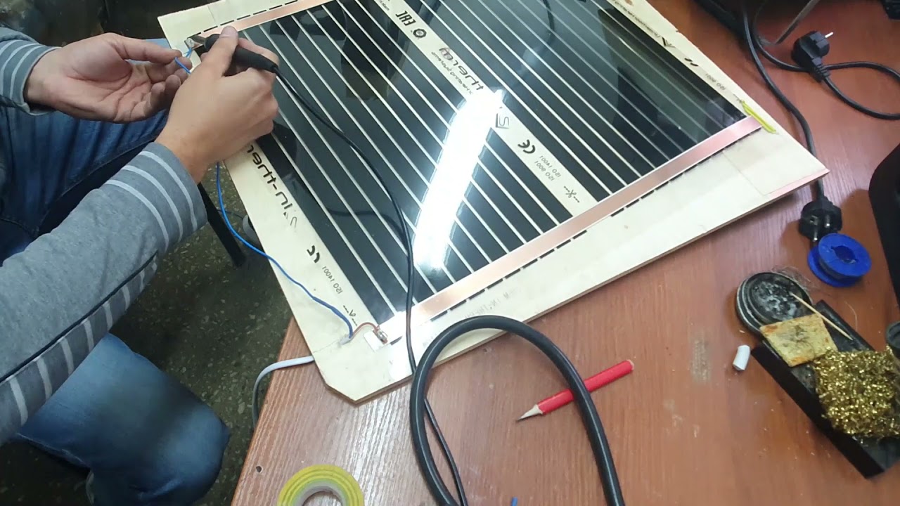 Тёплый пол за 5 дол. Warm floor for $ 5. Инфракрасная пленка для тёплого пола.