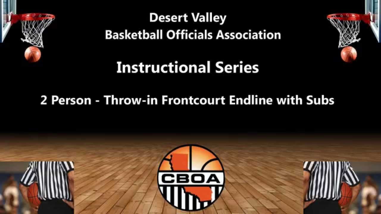 Instructional Series -2 person - Throw in Frontcourt Endline with Subs
