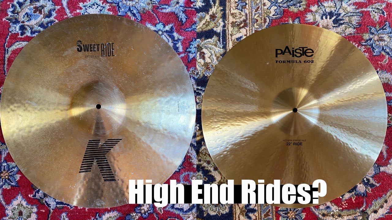 ZILDJIAN vs PAISTE | High End RIDE Shootout! K Sweet vs 602 Modern Essentials