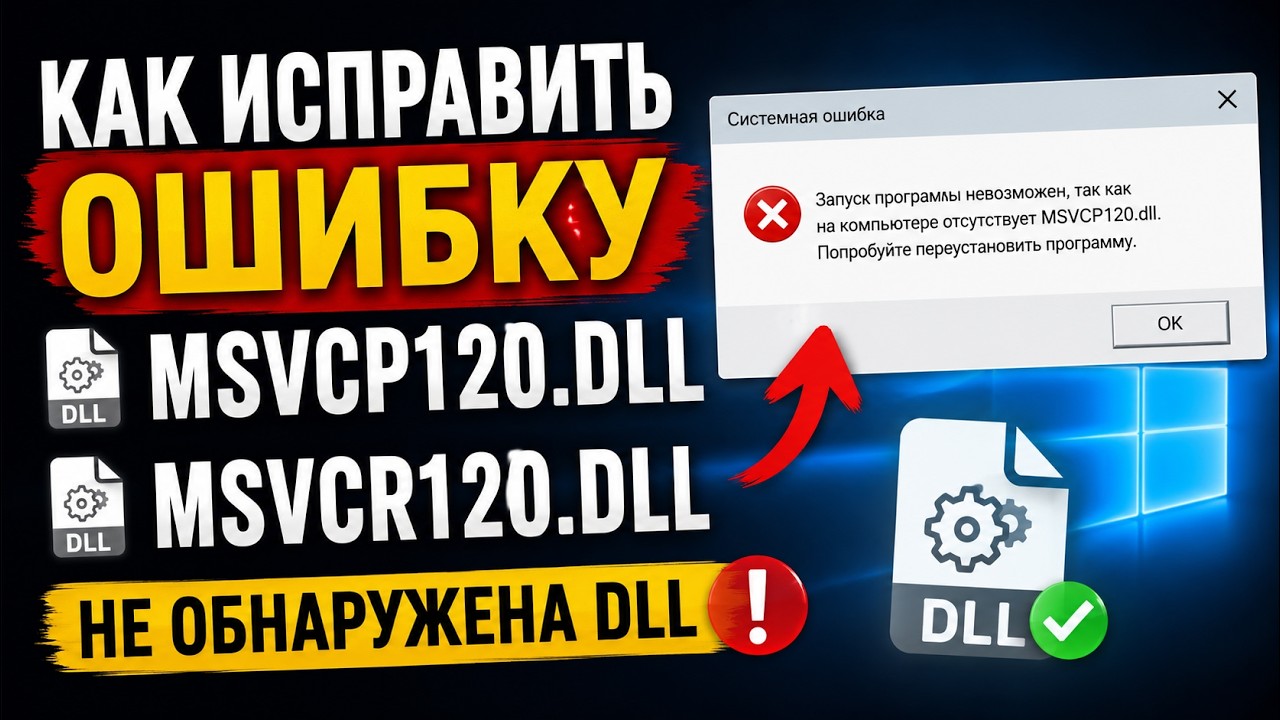 Как исправить ошибку MSVCP120.DLL и MSVCR120.DLL? Не обнаружена DLL