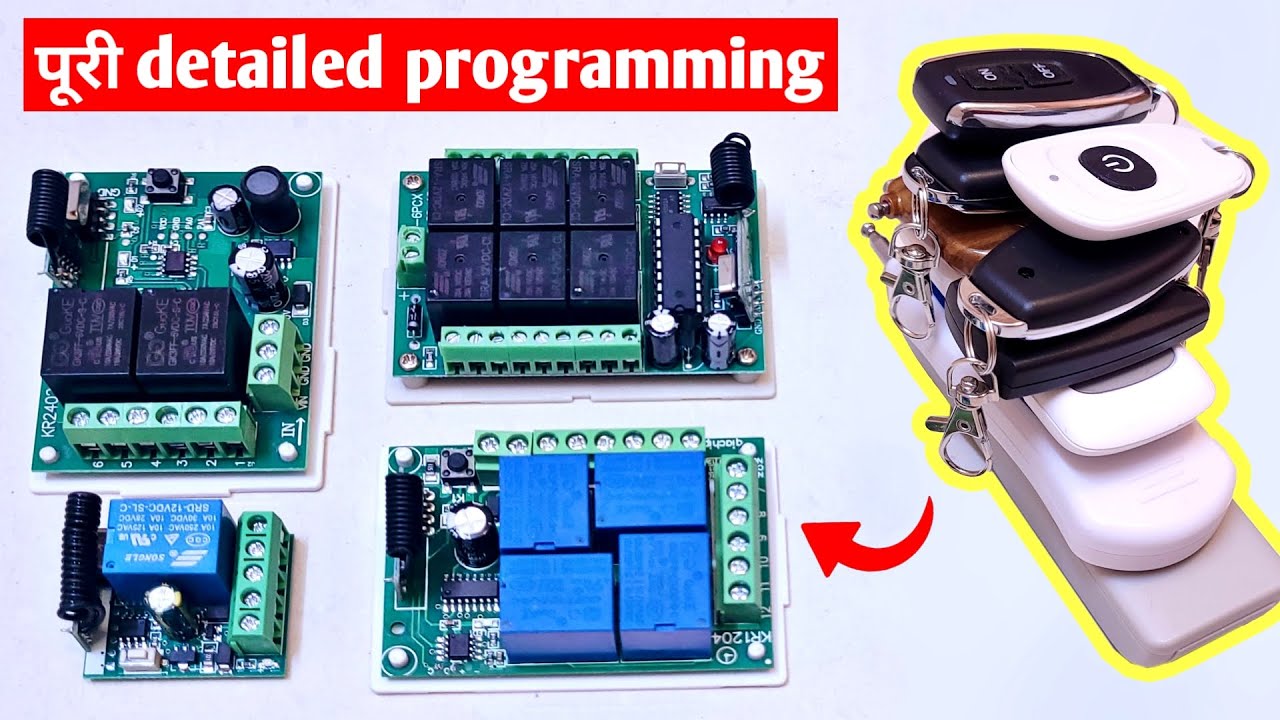 How to use: Wireless Remote Control Switch | 1CH 2CH 4CH 6CH Universal RF Remote for Automation