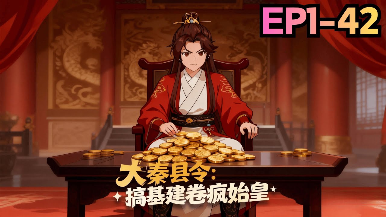 【EP1~42】📢新番上線丨秦朝縣令爲貪污千億，瘋狂搞發明創收。搶光徐福湊錢時，卻不知微服的始皇已盯上他。丨划水漫劇