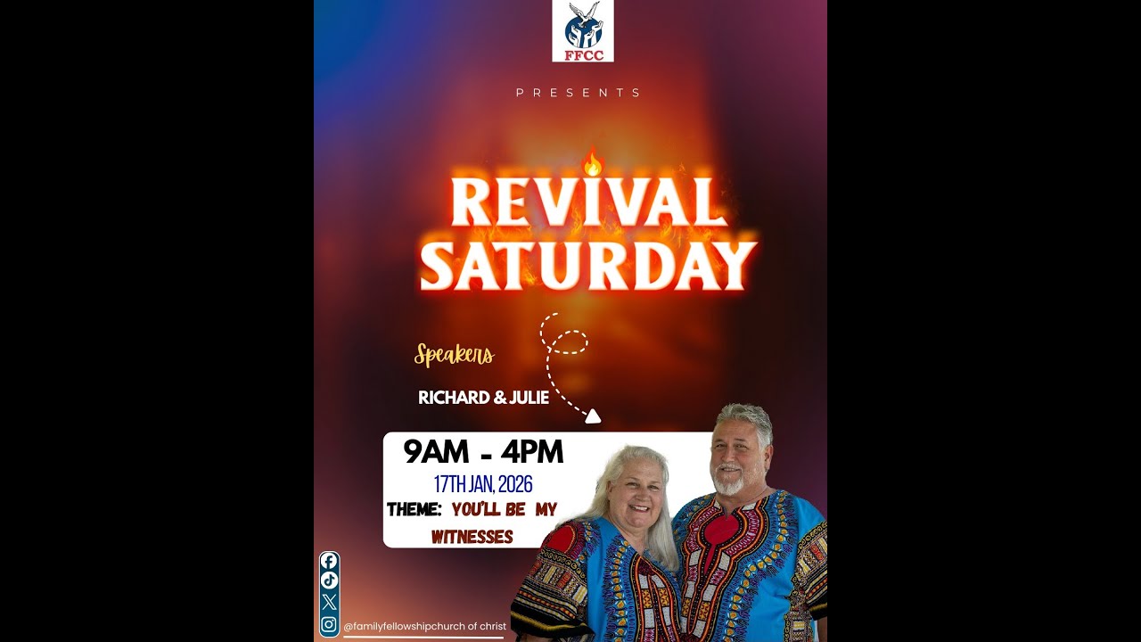 REVIVAL SATURDAY  17 | 01 | 2026