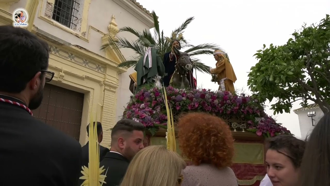 SEMANA SANTA 2024 PUERTO SERRANO. DOMINGO DE RAMOS SALIDA PROCESIONAL DE LA BORRIQUITA