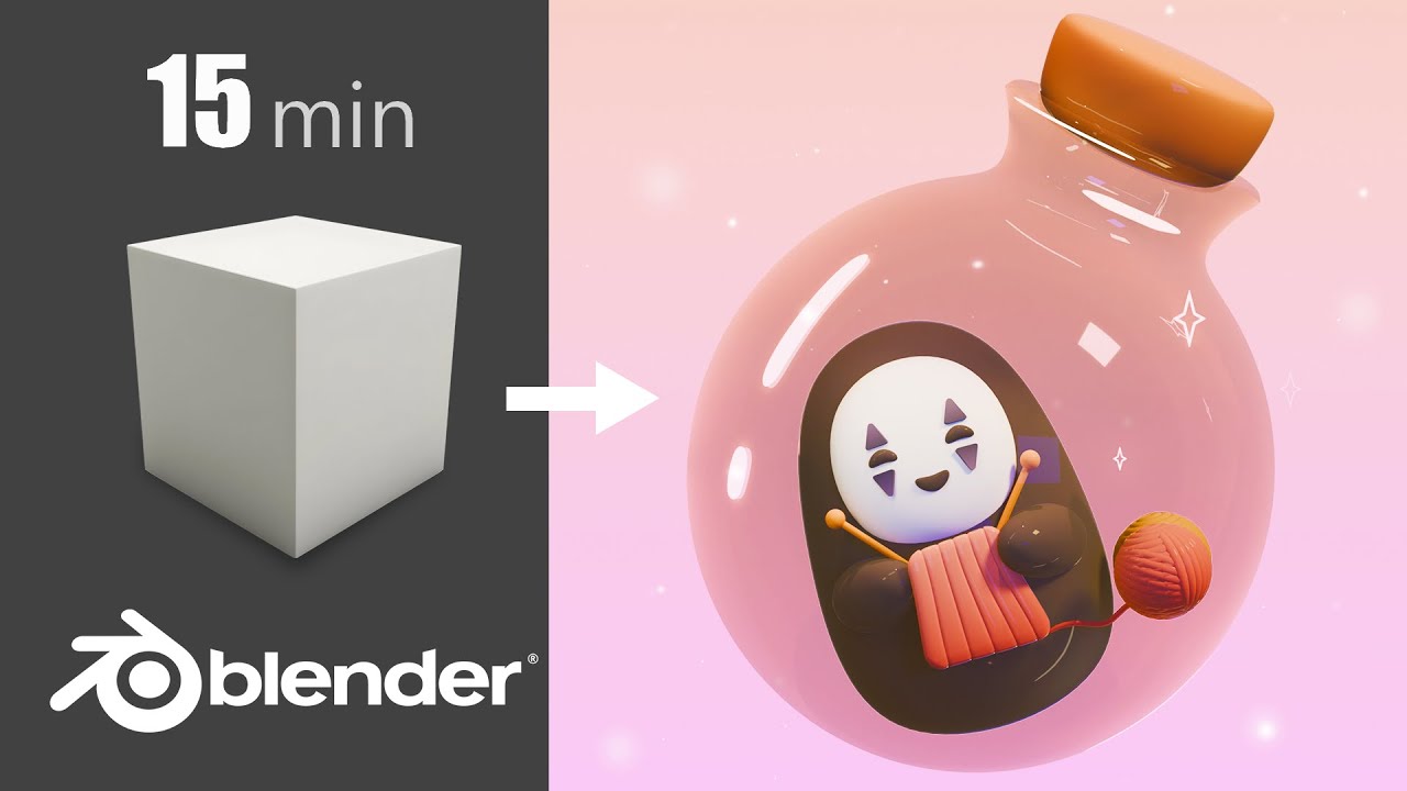 Create a cute 3D character in Blender, a quick tutorial for beginners