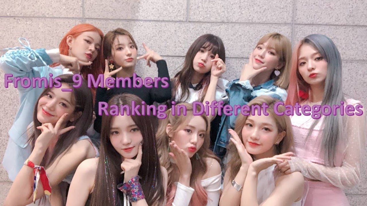 Fromis_9 Members Ranking in Different Categories