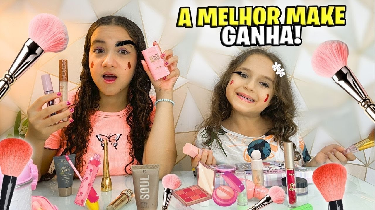 💄💅 MAQUIANDO SEM OLHAR NO ESPELHO! 😱 *A melhor vence