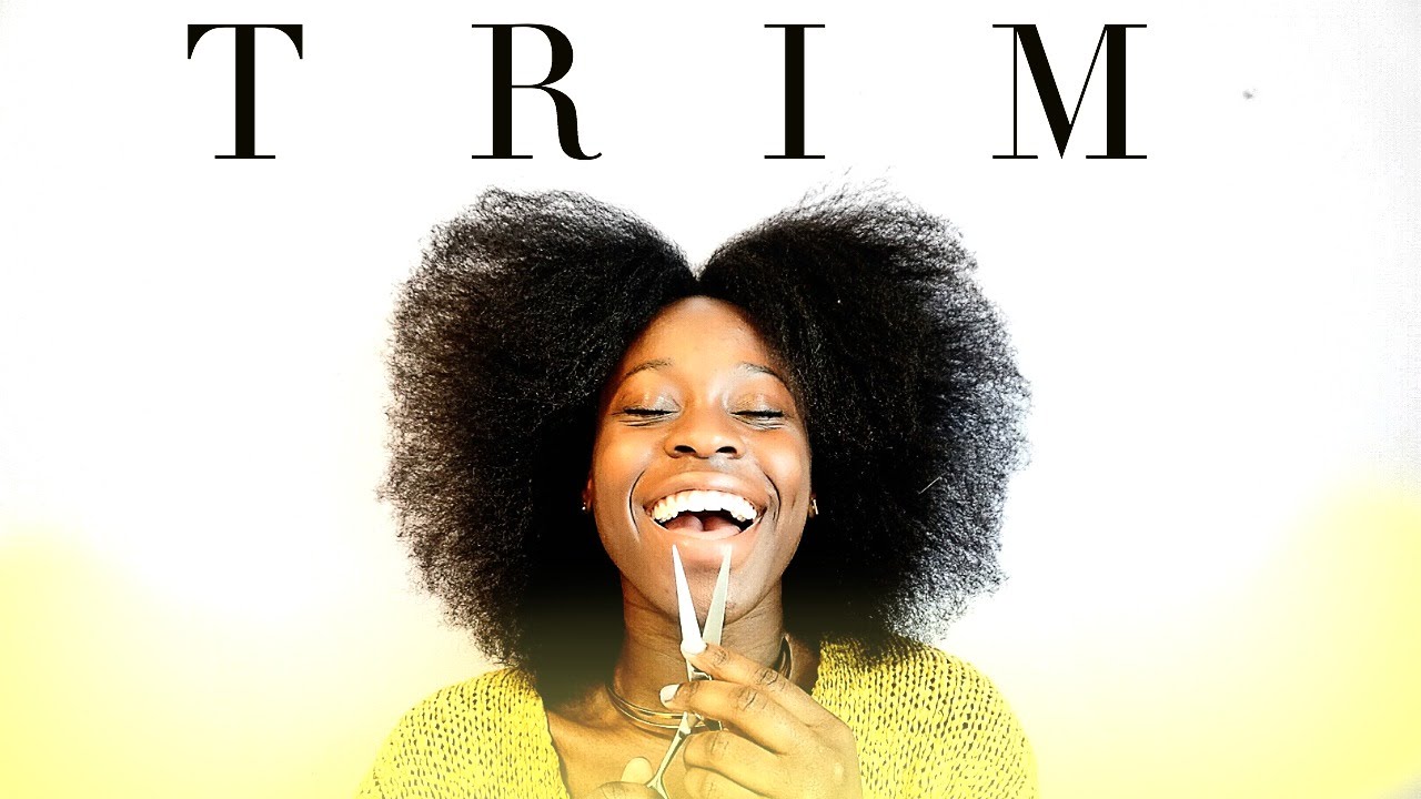 How to TRIM + CUT 4B/4C Natural Hair | LiveNaturallyLove