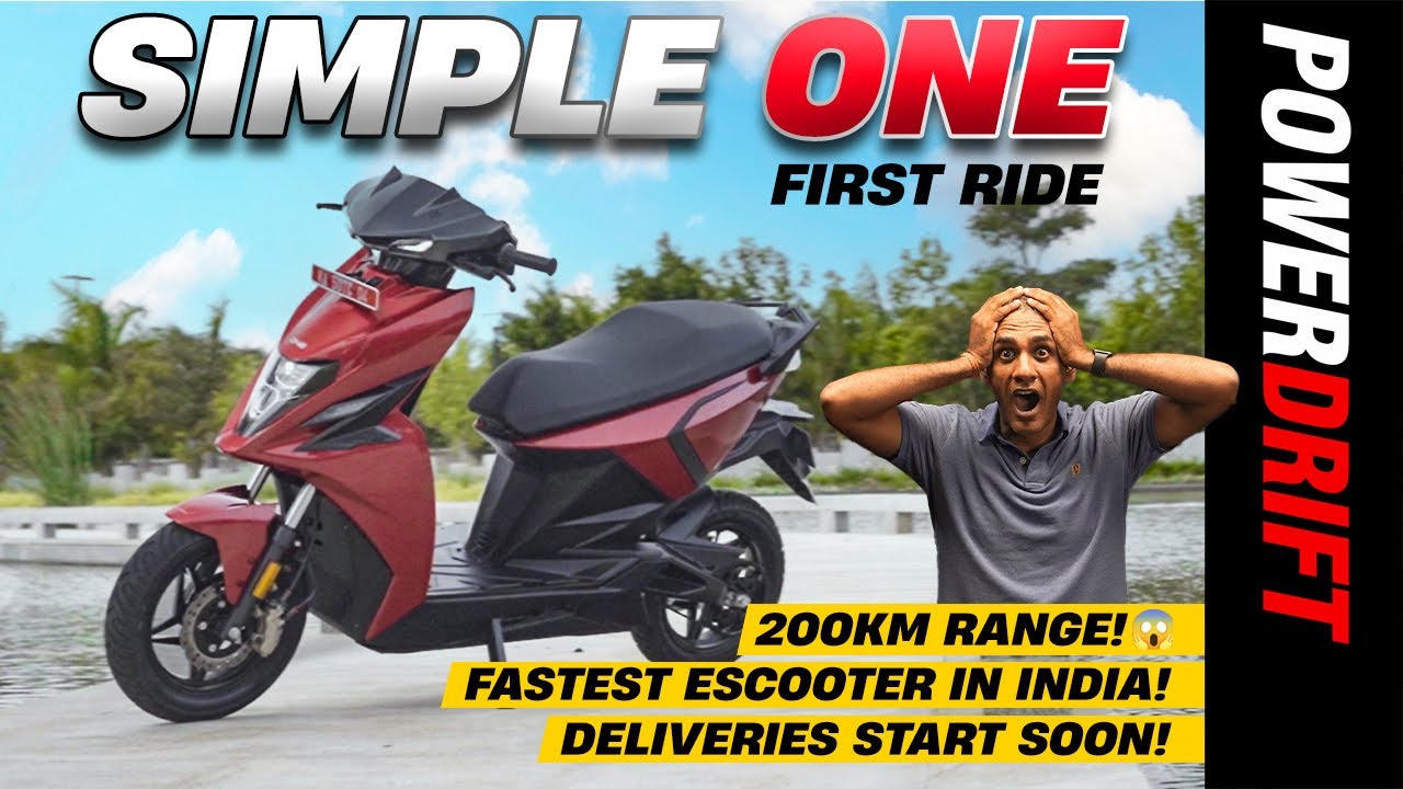Simple One | 200km Range, Fastest eScooter In India | First Ride Review | PowerDrift