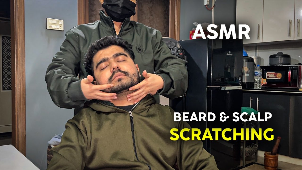 ASMR Beard & Scalp Scratching Sounds | Relax & Sleep