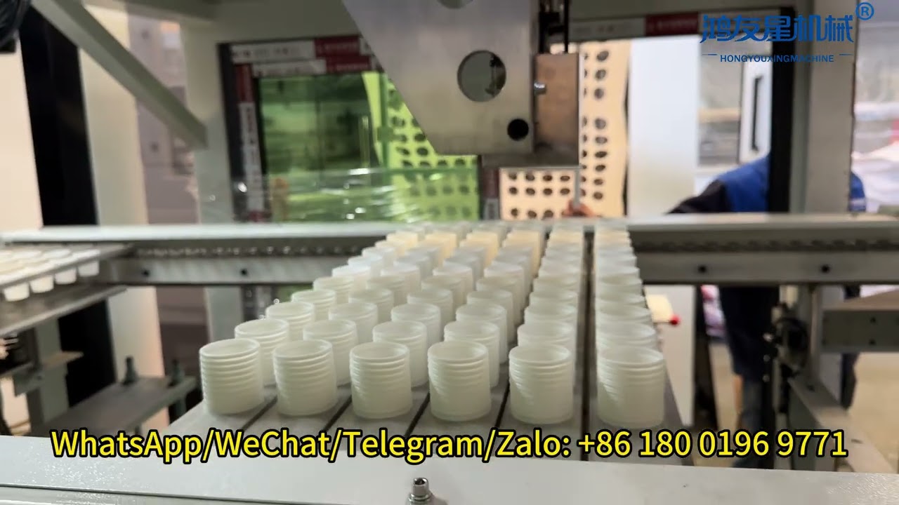 Fully Automatic 1oz Sauce Cup Production Line | Pressure Forming + Stacking + Curing + Packaging