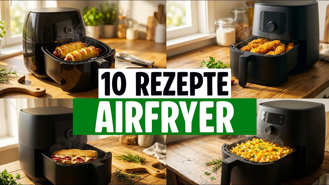 10 AIRFRYER REZEPTE 😍🔥 einfach, schnell & super lecker!