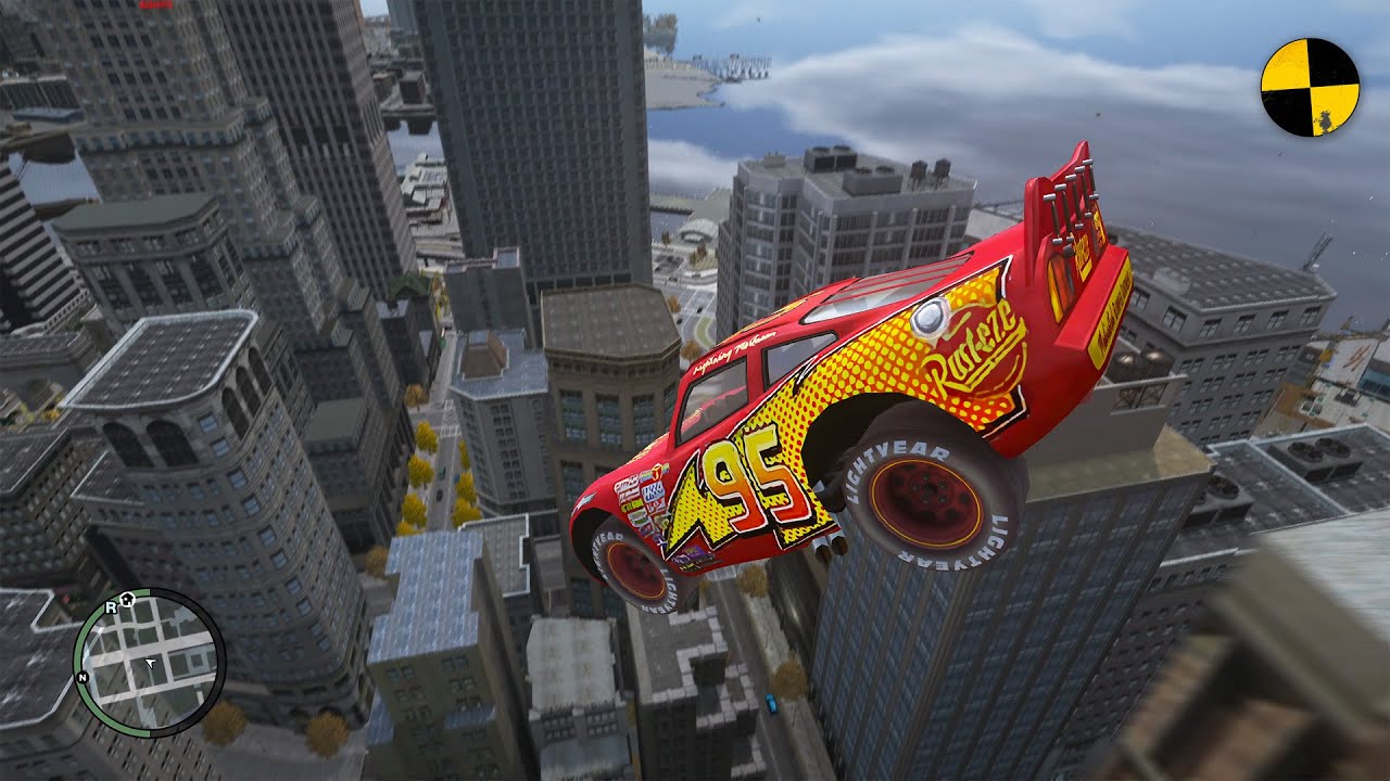 GTA 4 Crazy Lightning McQueen Ep.8