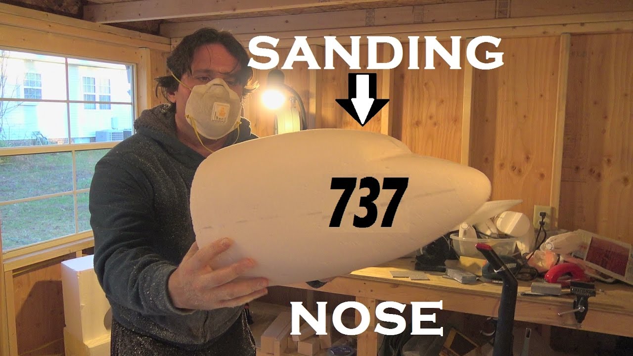 RC BOEING 737 MAX Airplane NOSE SANDING!