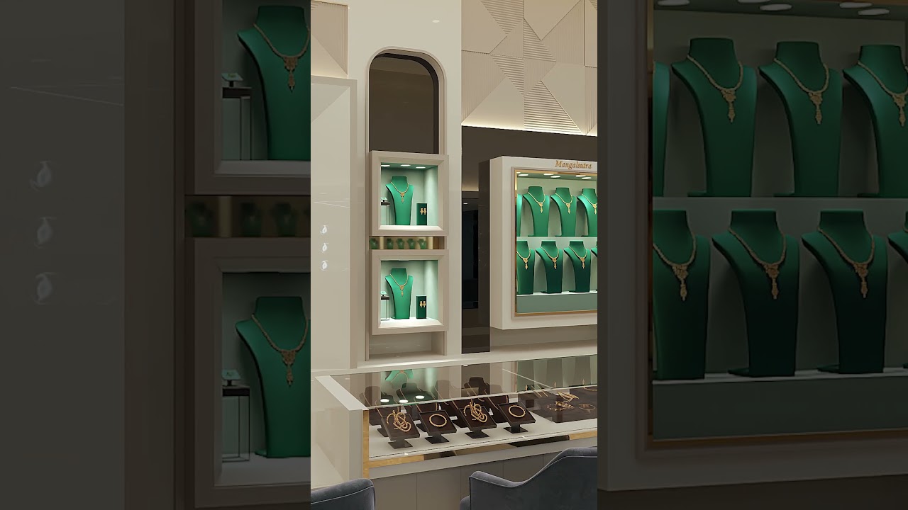 New Jewellery Showroom Interior Design | Vernekar's Jewellery | Goa |#interiordesign #jewelleryshop