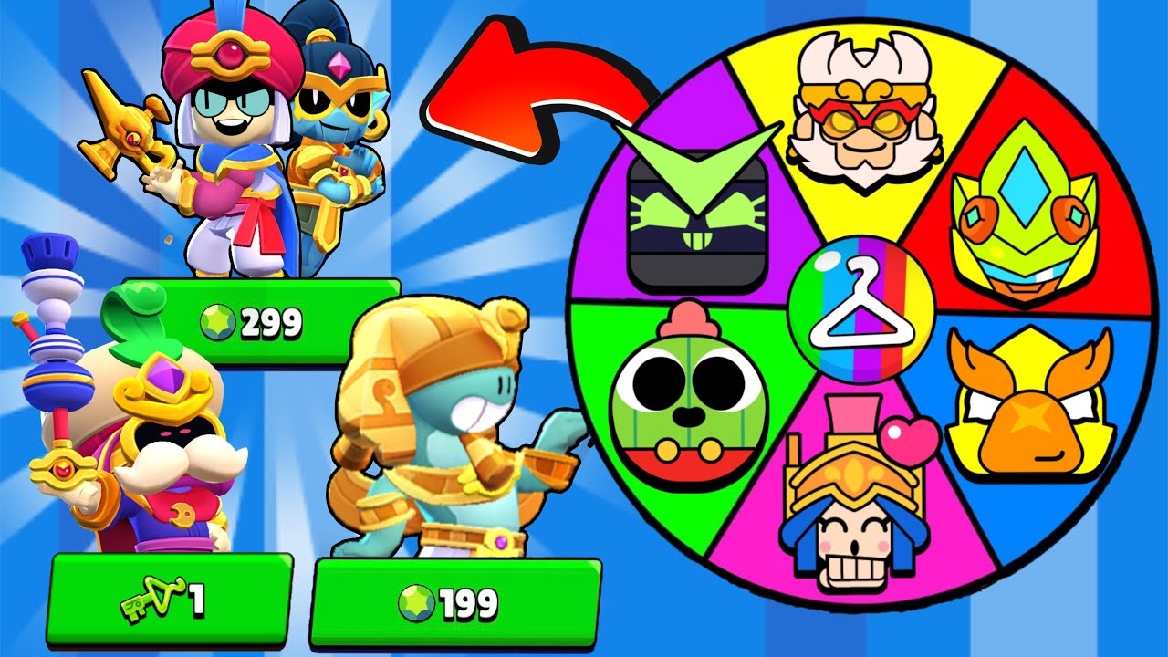 GÖREVİ YAPAMAZSAM ÇARKTAN ÇIKAN KOSTÜMÜ SATIN ALIYORUM (7 YENİ KOSTÜM) !! BRAWL