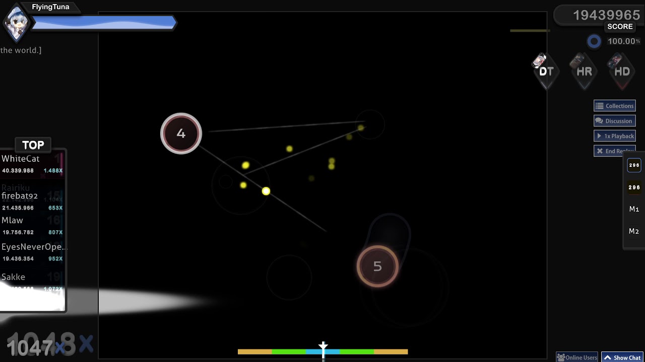 [osu!] Hacker goes for 5000+pp Play and Gets Banned!