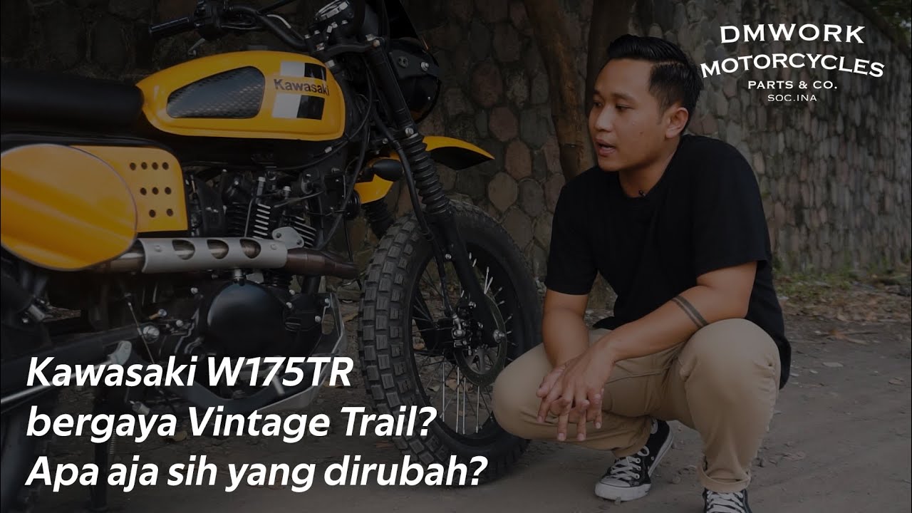 Review Kawasaki W175TR Bergaya Vintage Trail #DMWorkMotorcycle