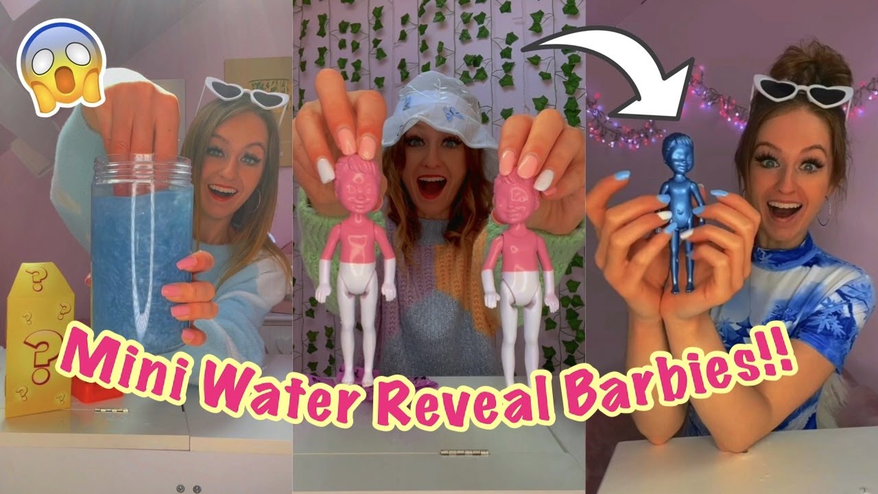 [ASMR] TOP 10 MYSTERY *MINI* WATER REVEAL BARBIE UNBOXINGS!!😱💎*INSANE RARE FINDS!*🤯 | Rhia Official♡