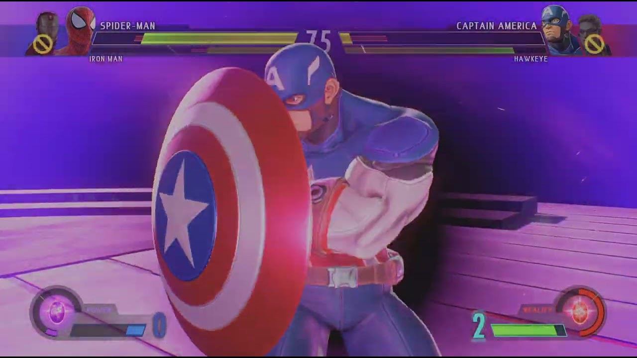 Spider-Man and ironman vs captan America and hawkeey