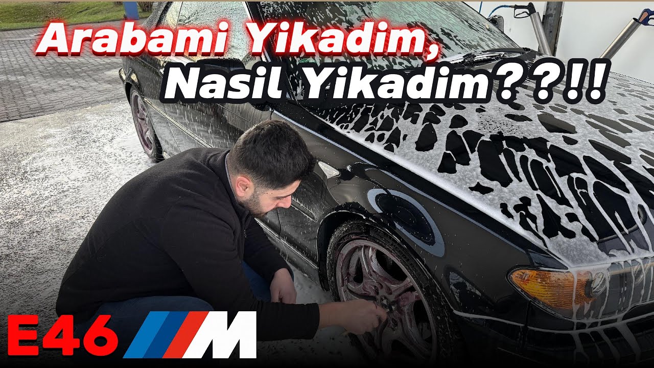 Kış vaktinde Arabamı yıkıyorum - E46 Cabrio POV Araba yıkama - CARWASH