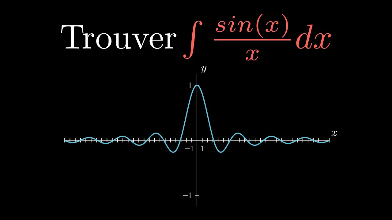 Une primitive à sin(x)/x ?!