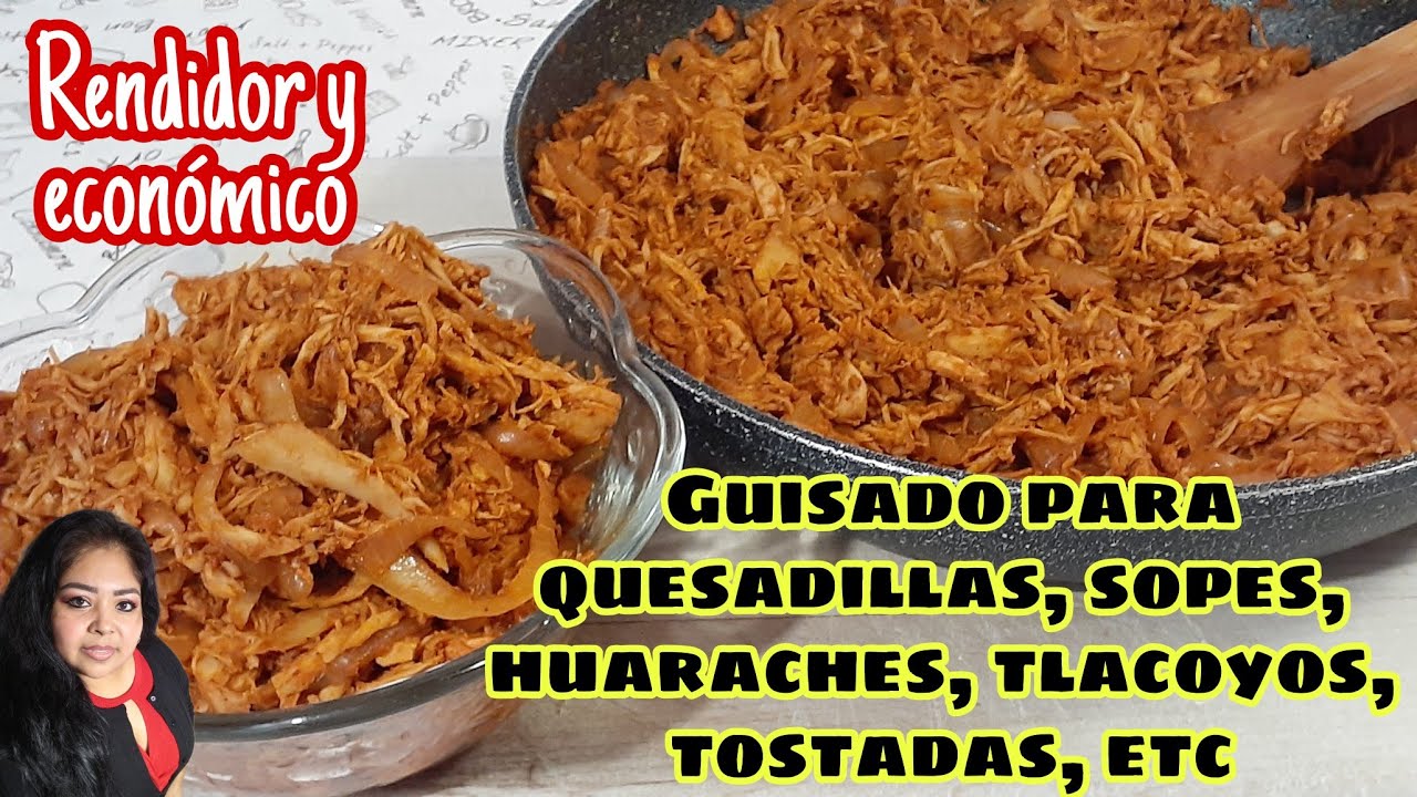 ADOBO de POLLO ideal para QUESADILLAS, SOPES, TLACOYOS, HUARACHES, TOSTADAS, etc