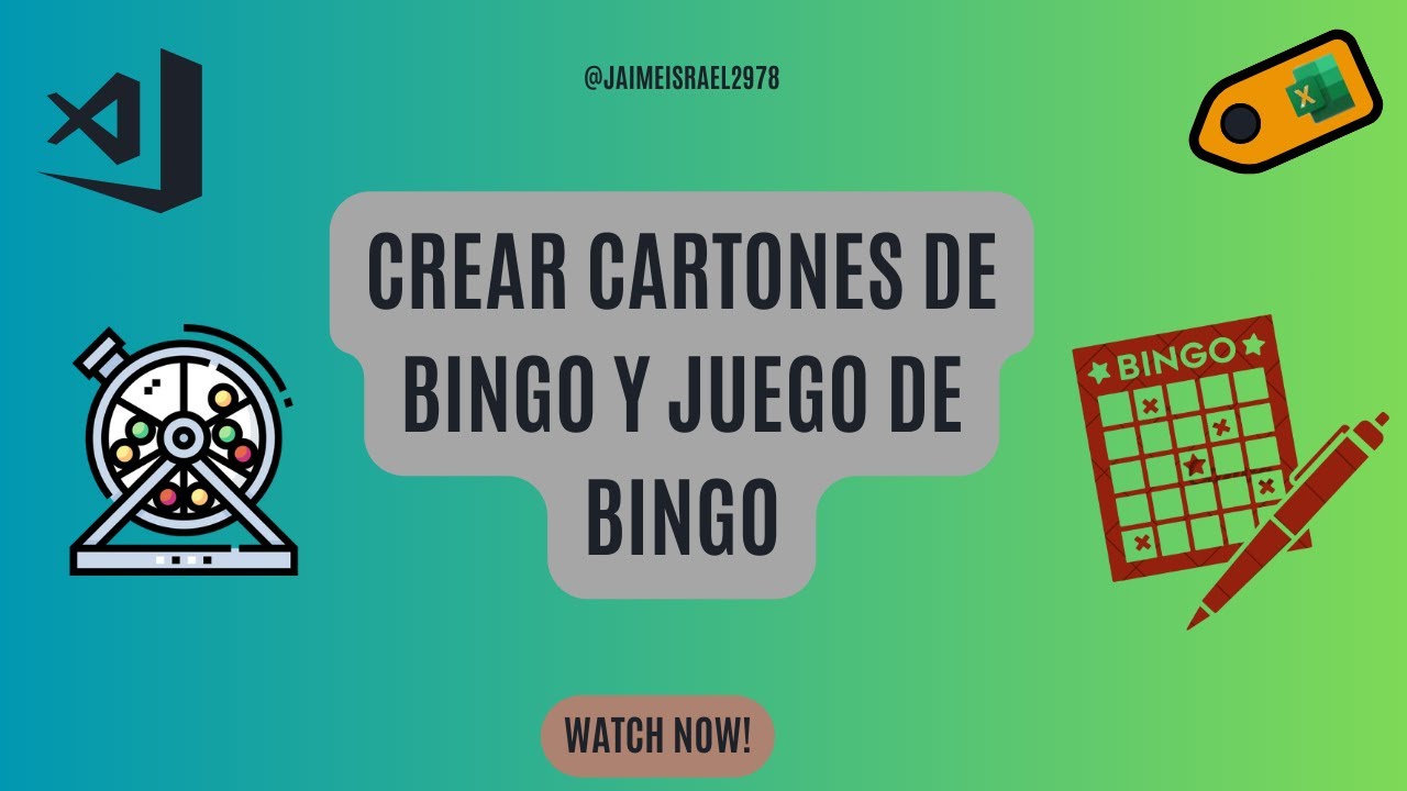 ¡Bingo en Excel! Genera 100 Cartones y Verifica Ganadores con Bombo Automático #vba #excel