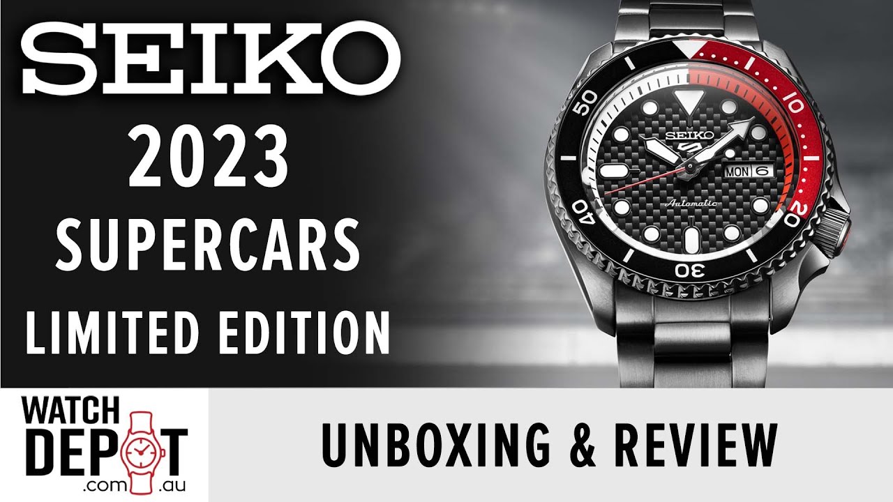 2023 Seiko 5 SRPJ95K Supercars Collaboration Limited Edition | Unboxing & Review