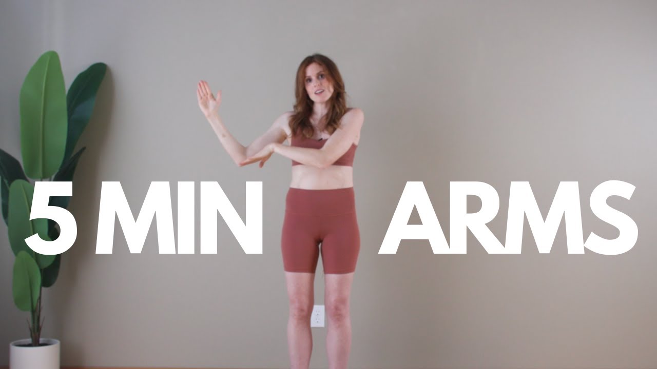 5 Minute Arms & Shoulders Workout, No Weights Required, Beginner Friendly