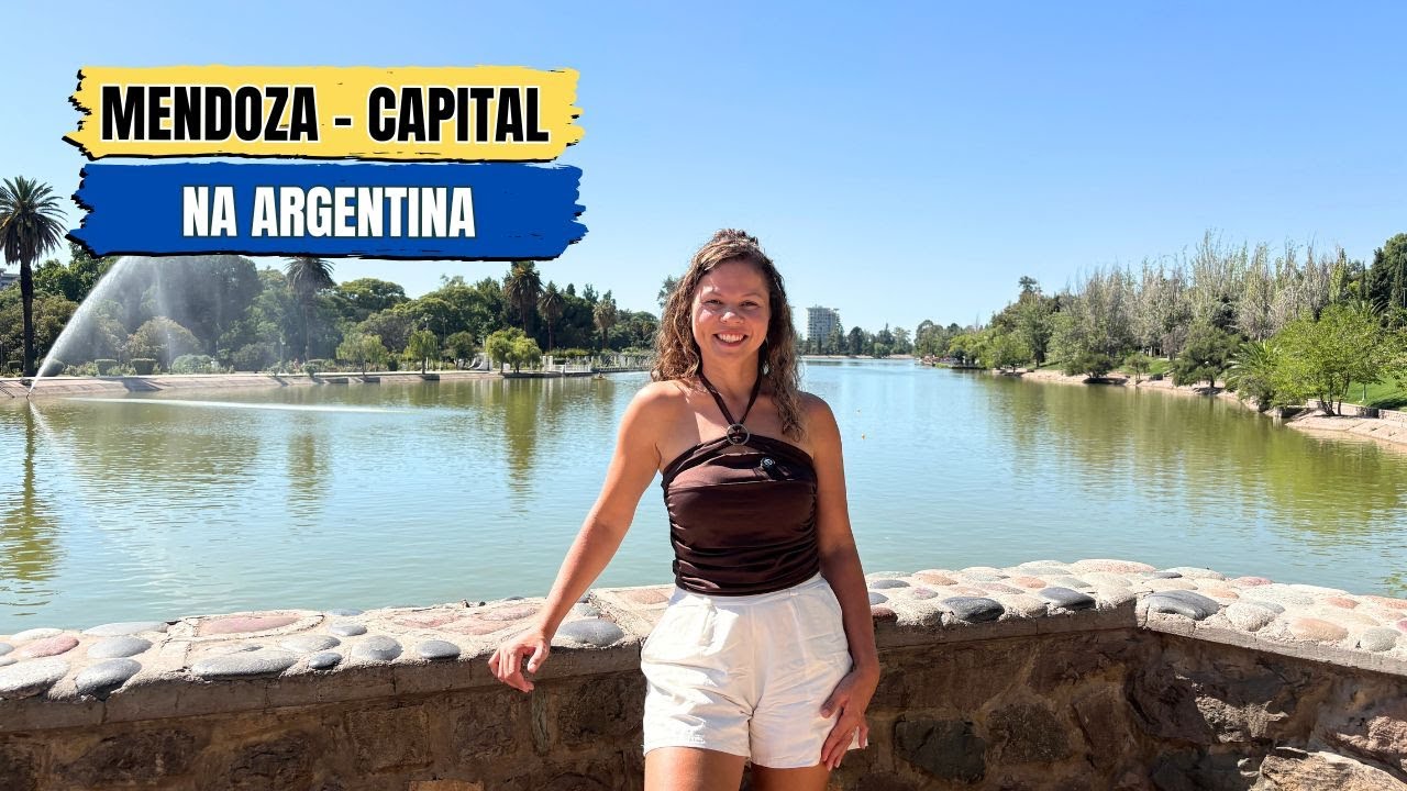 ELA ADOROU CONHECER O PARQUE GENERAL SAN MARTIN EM MENDOZA.