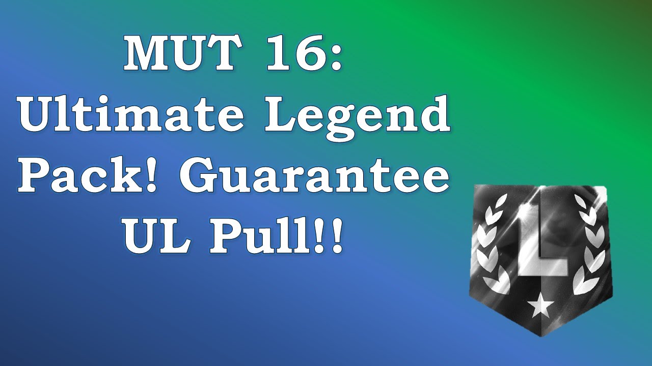 MUT 16: UL Pack!!! UL Pull!!