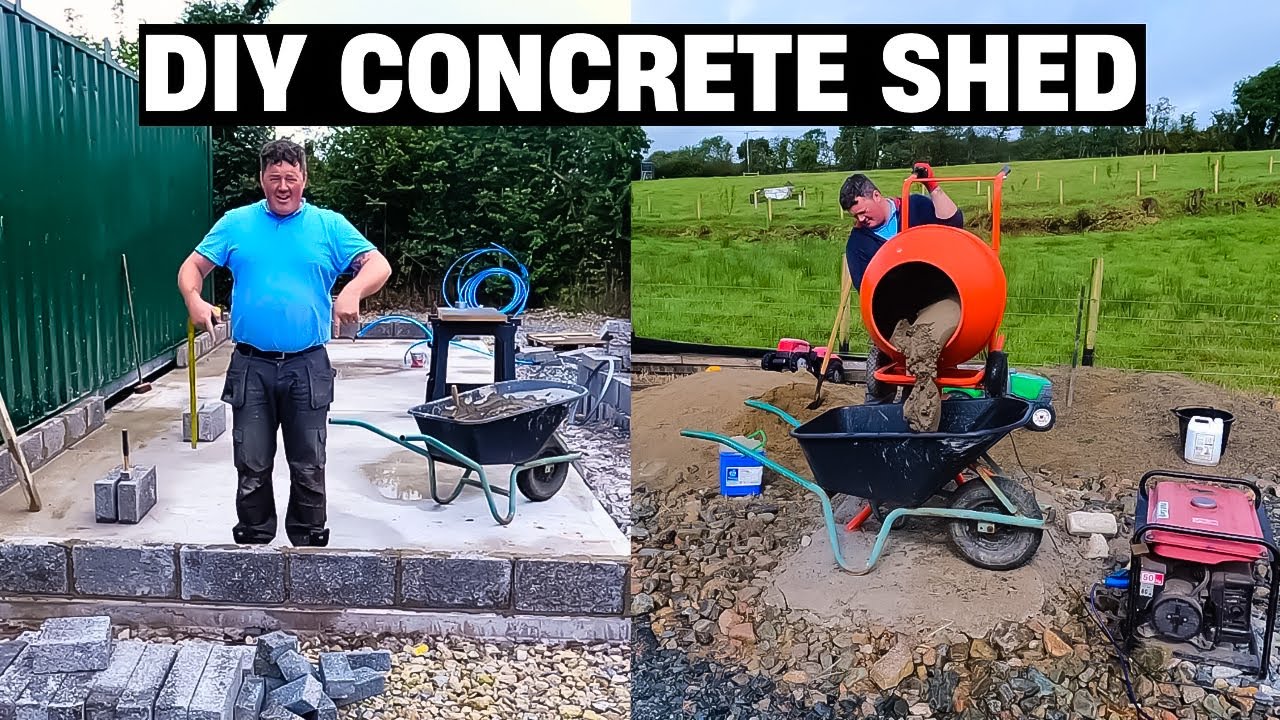 CEMENT MIXER (refining the mix ratio) - Building My First Shed