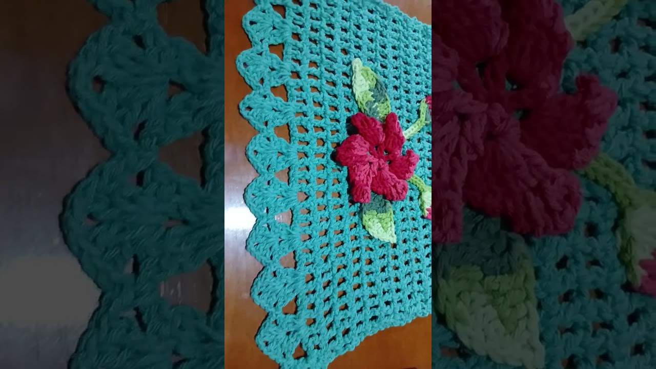 Trilho de mesa floral 