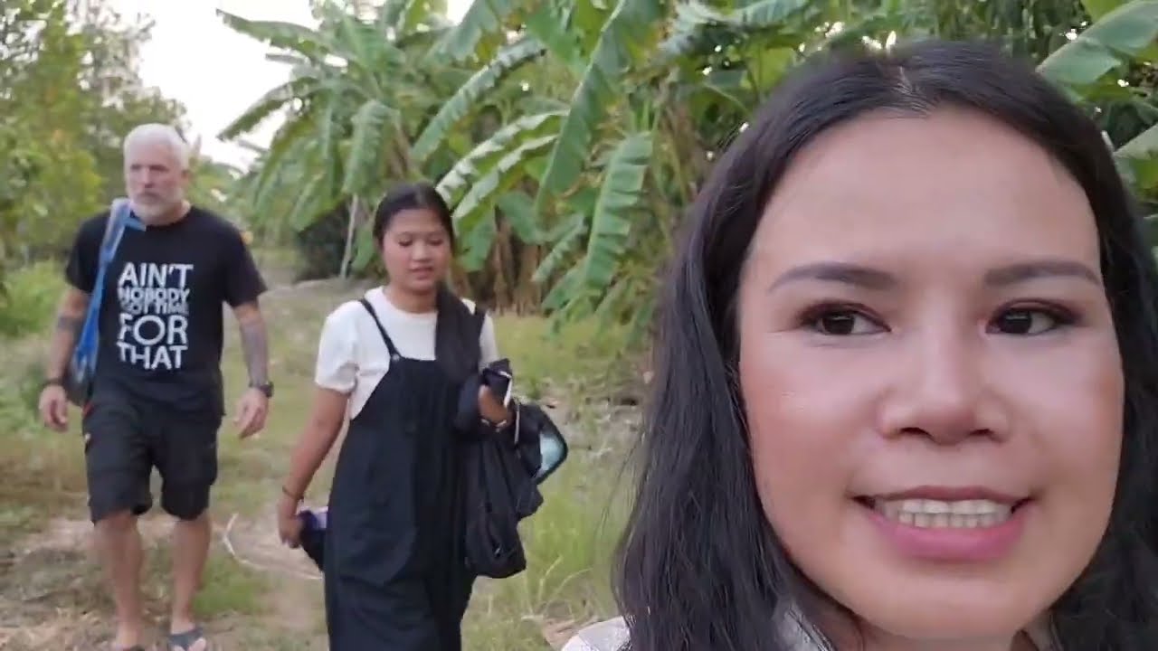 Camping in the farm in Bangkok, Thailand. A lot of work and a lot of fun.