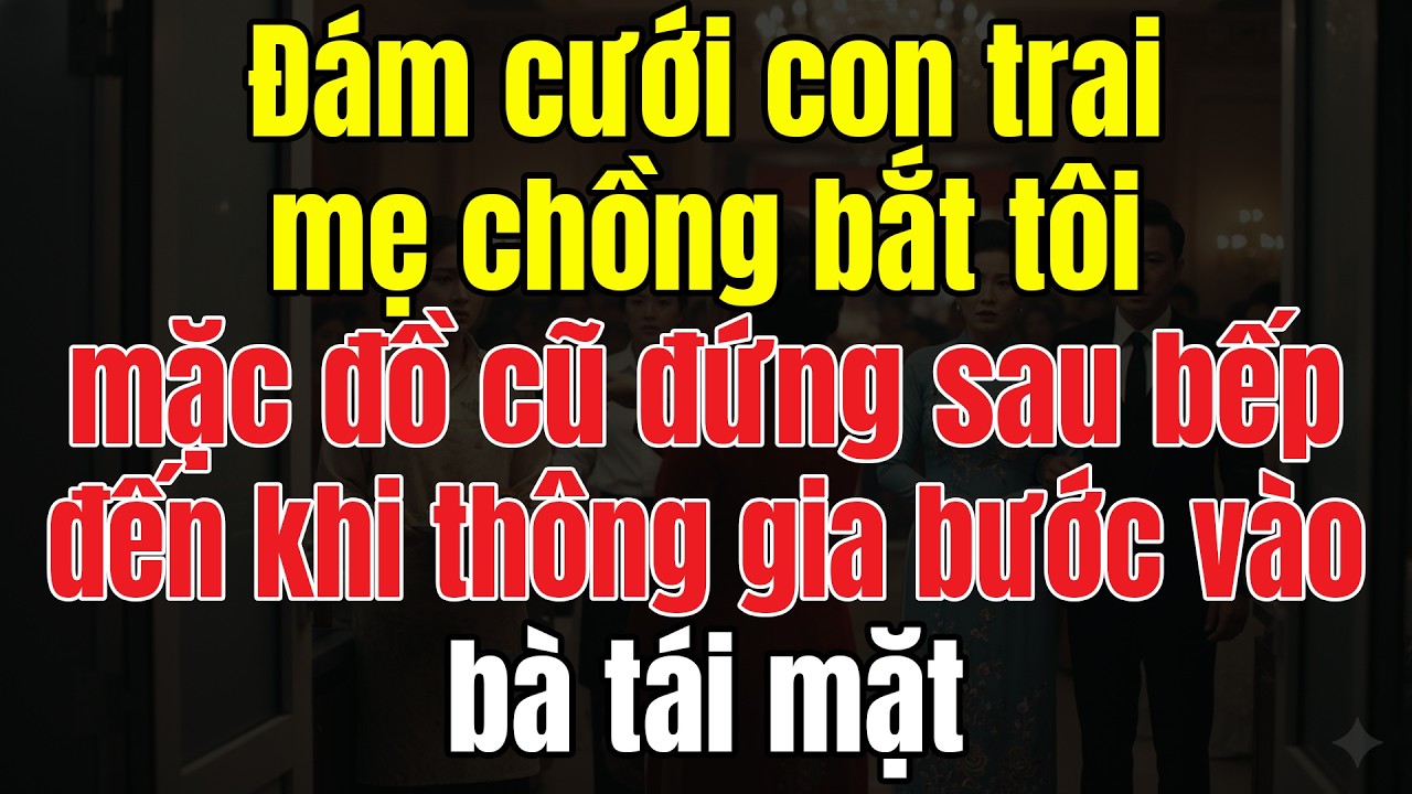 Đám Cưới Con Trai, Mẹ Chồng Bắt Tôi Mặc Đồ Cũ Đứng Sau Bếp. Đến Khi Thông Gia Bước Vào, Bà Tái Mặt