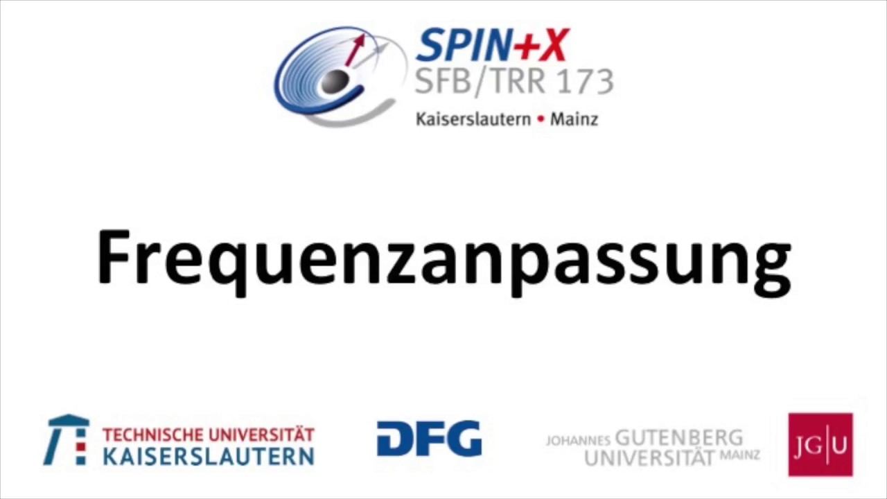 measure MRT - Frequenzanpassung