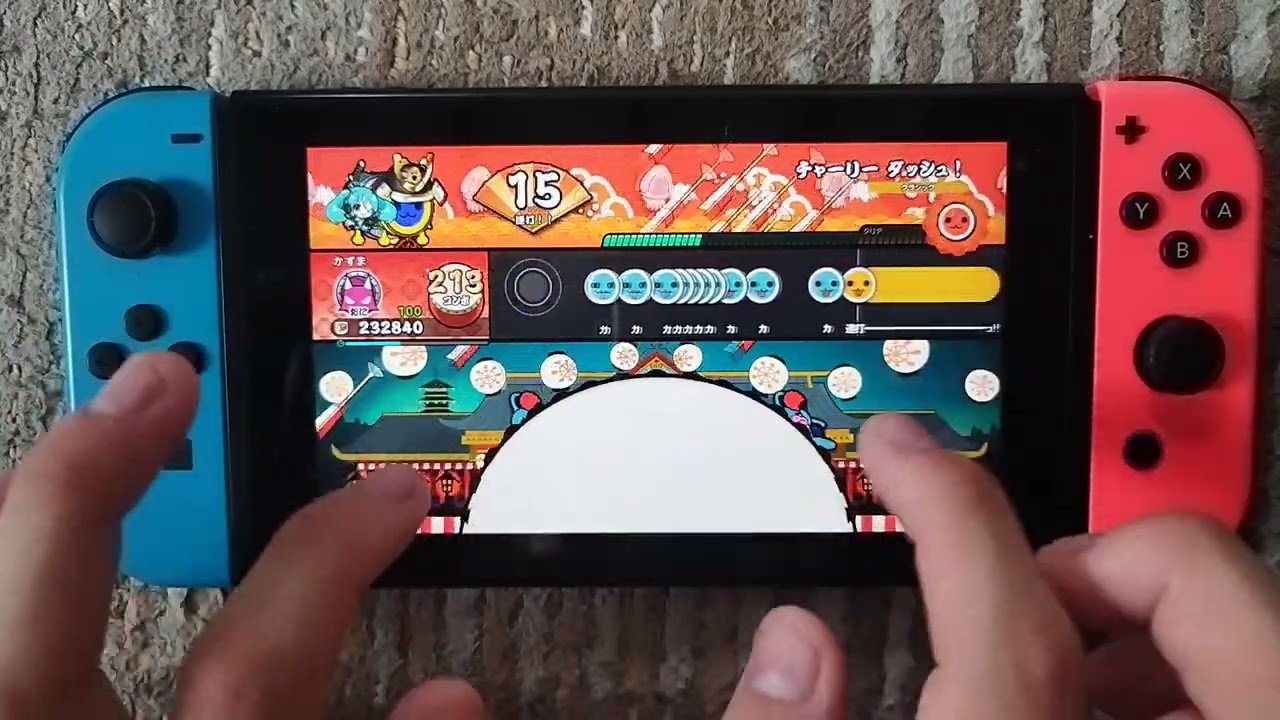 太鼓の達人Switch(タッチ操作) チャーリー ダッシュ！