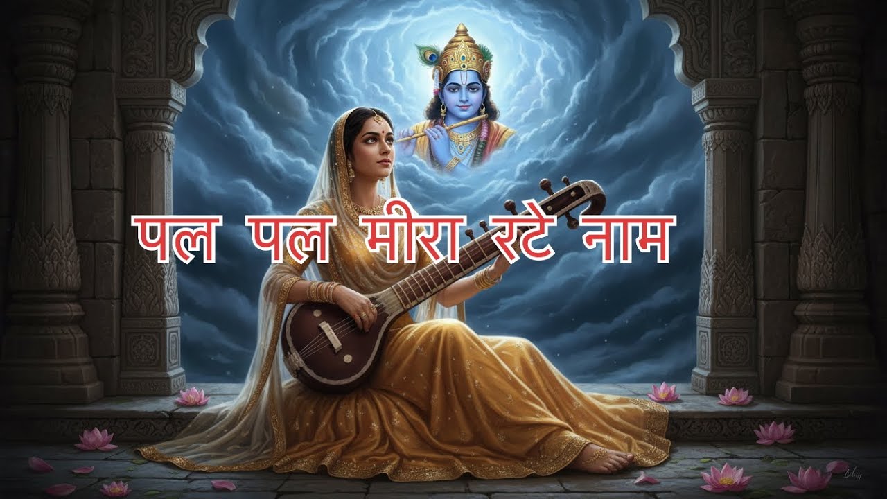 पल पल मीरा रटे नाम भजन, मीरा भजन 