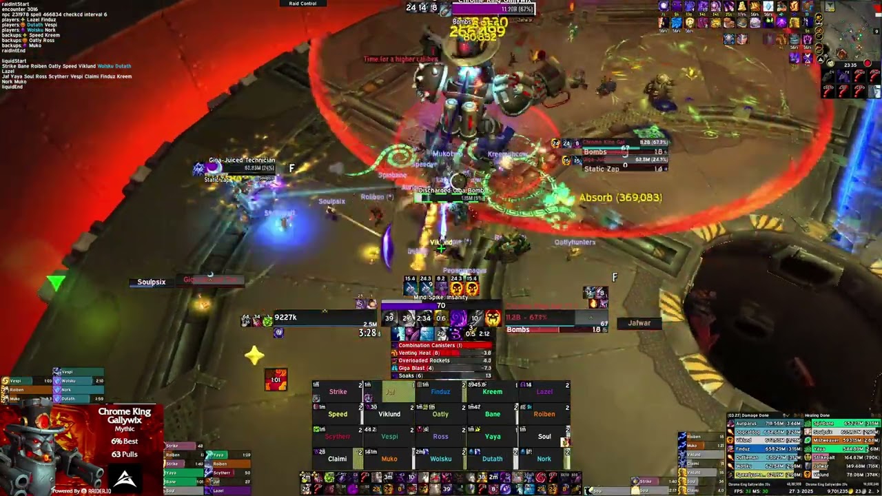 WR 11 Advance vs Chrome King Gallywix Mythic - Shadow Priest POV