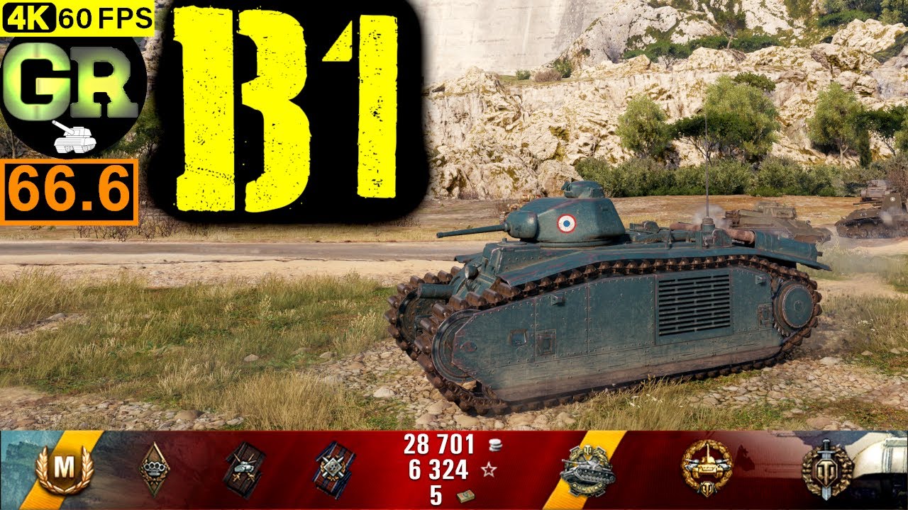 World of Tanks B1 WoT Replay - 7 Kills 1.2K DMG(Patch 1.5.0)