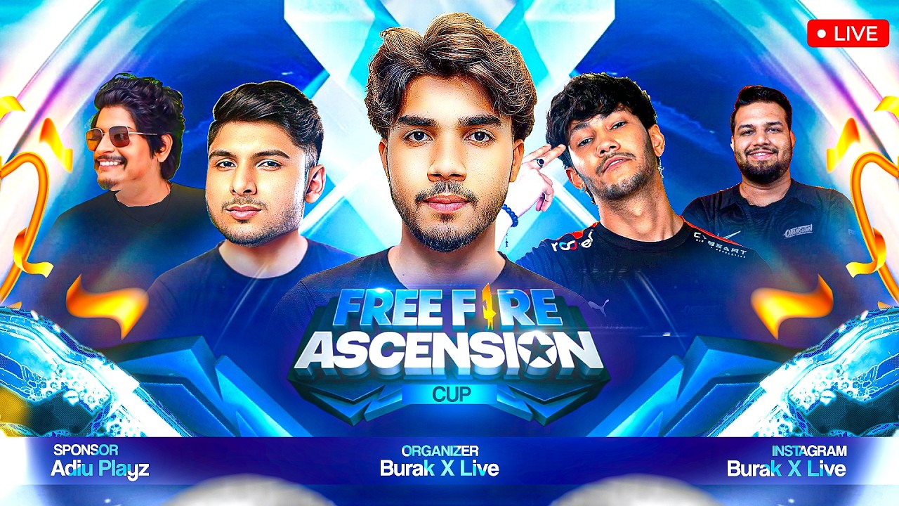 FREE FIRE ASCENSION CUP 🏆 QUALIFIERS DAY-2 🎮 FT - S8ULELITE , GDR , GG , JG , - free fire live